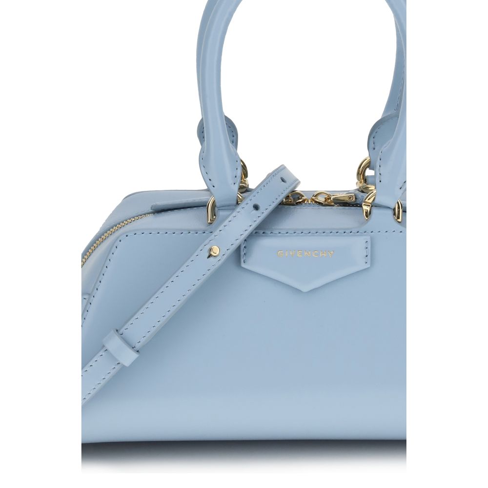 Givenchy Hellblaue Kalbshaut Bos Taurus Handtasche
